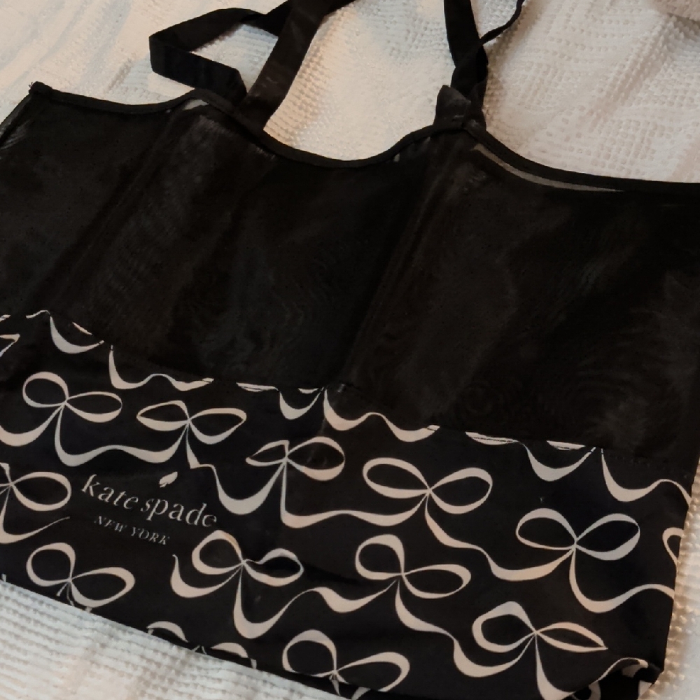 Kate Spade Elegant Black and White Patterned Tote